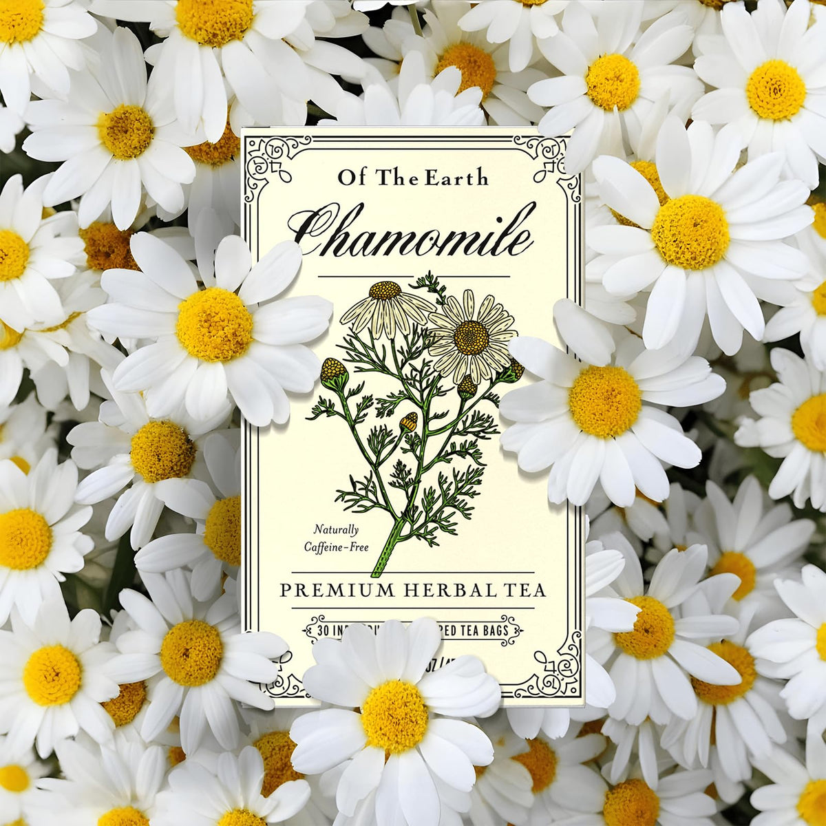 Life Plus Style Gourmet Of the Earth Chamomile Tea (Individually Wrapped, Caffeine-Free) 30-Count