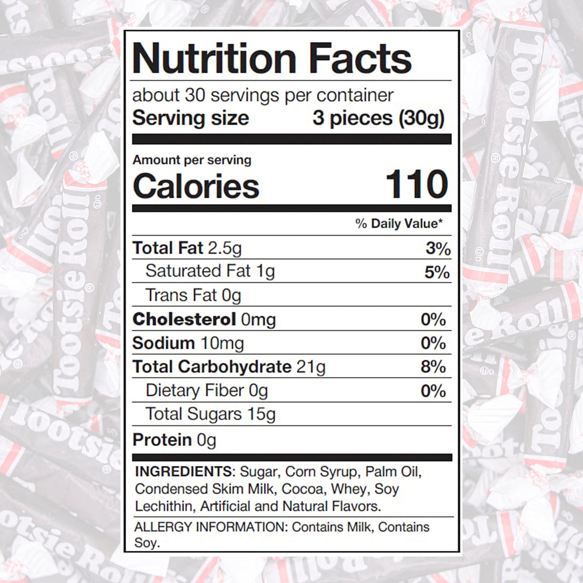 Roll Twists Chocolate Candy - 2 Pounds | Rolls Chocolate Long Individually Wrapped Candy, Bulk Pack