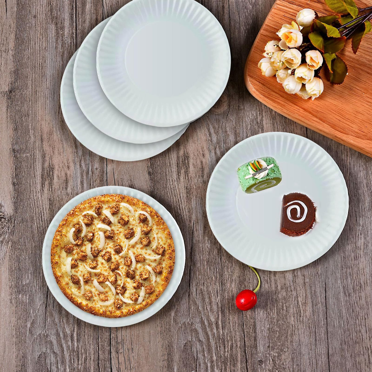 Perfect Stix Paper Plate by Kitchen Essentials, 9" (Pack of 300)