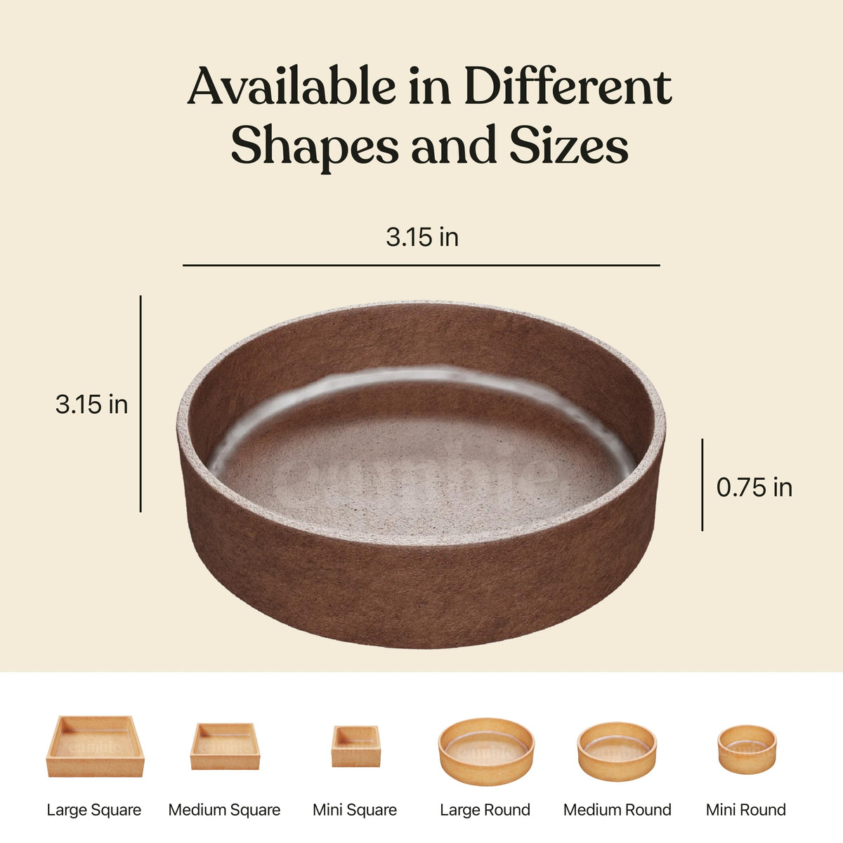 Cambie Round Chocolate Large Tart Shells, 3.15" in Diameter, French Style Cocoa Tarts with Dark Chocolate Coating (Pack of 24)