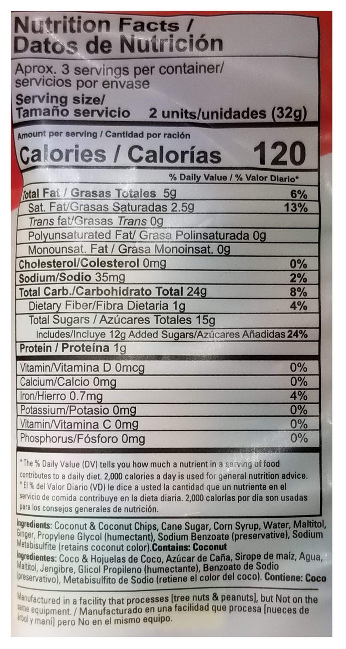 Dulzura Borincana Energy Bites Vegan Snacks Variety (Coconut Ginger)