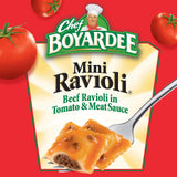 Chef Boyardee Mini Beef Ravioli, Microwave Pasta, Canned Food, 15 oz.