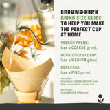 Groundwork USDA Organic Whole Bean Coffee, Lucky Jack, 12 oz Bag