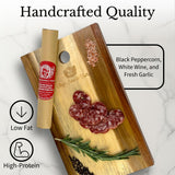 Angel's Salumi & Truffles Italian Toscano Salami - 5.5oz Gourmet Artisanal Charcuterie - Humanely Raised, Vegetarian Fed, Antibiotic, Hormone, MSG