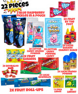 Blue Raspberry Pickle Kit-Double Sized-Mexican Candy Gift Box-Tiktok Trend Item by Food Crush