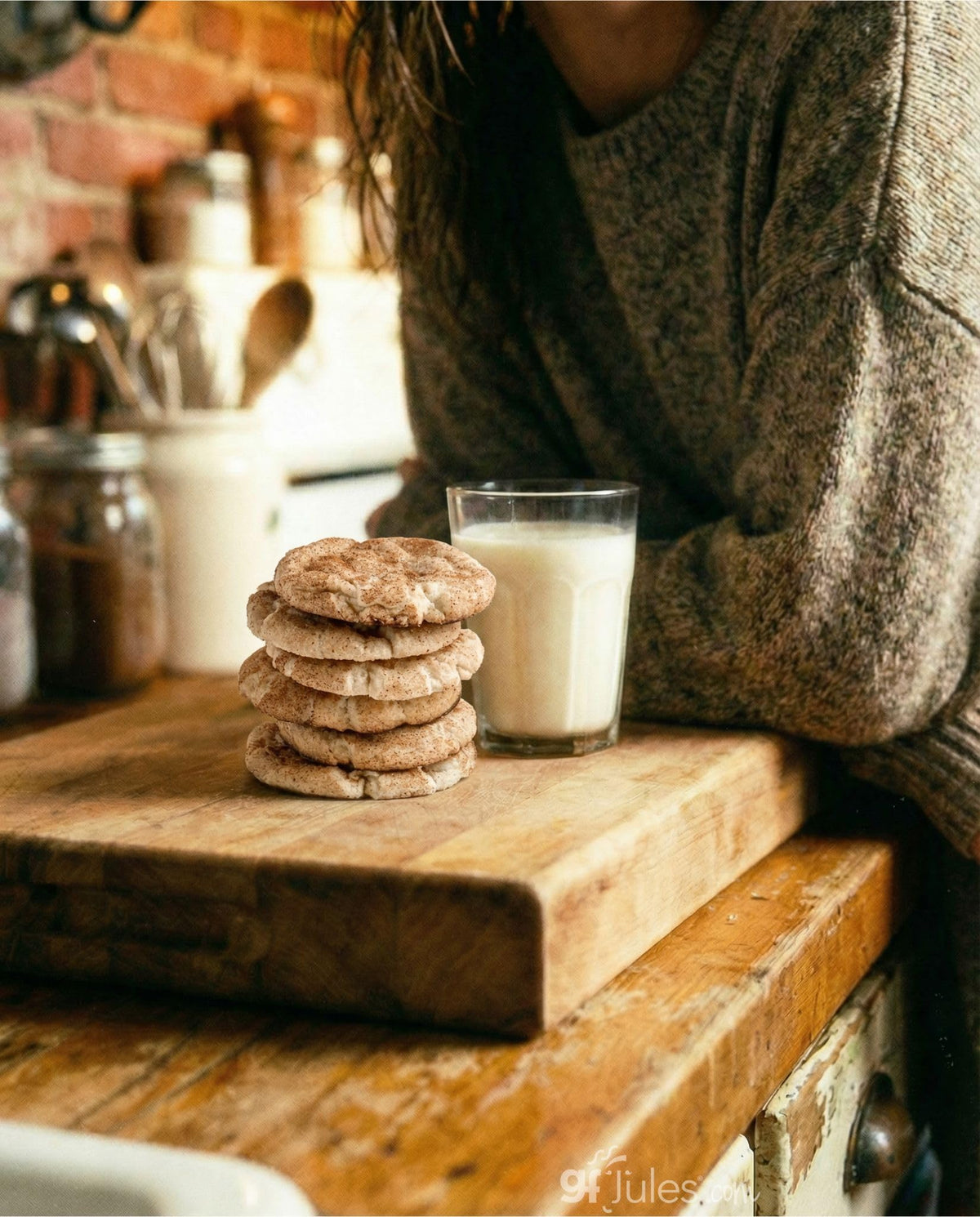 gfJules Gluten-Free Snickerdoodle Cookie Mix, Cinnamon Sugar Gluten Free Cookies, Easy Baking Mix for Soft Cookie Dough, Non-GMO, 12.17 oz