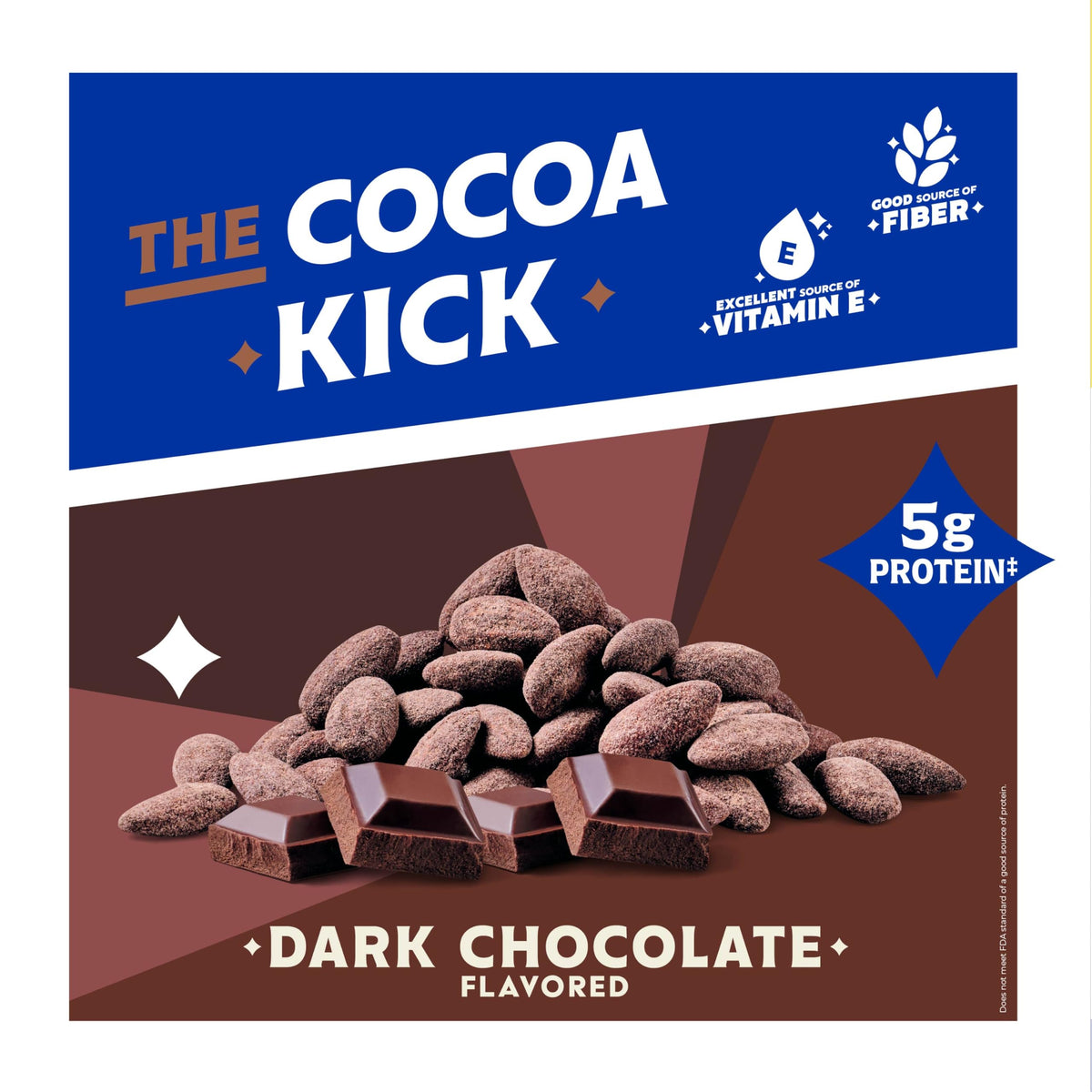 Blue Diamond Almonds Dark Chocolate Cocoa Dusted Snack Nuts, 100 Calorie Packs, (Pack of 1, 32 Count Toal)