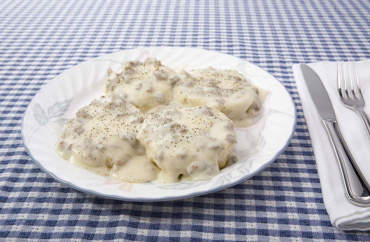 Southern Biscuits and Peppered Gravy