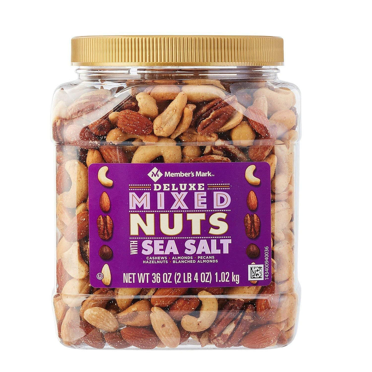 Deluxe Roasted Mixed Nuts with Sea Salt 2 pack by 34 oz