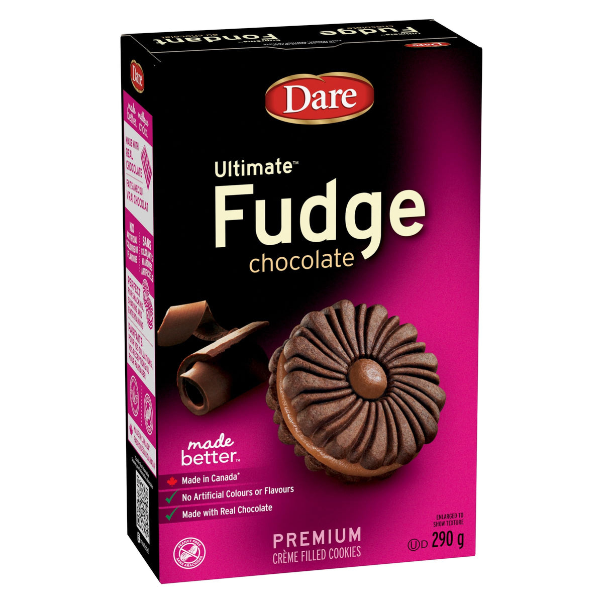 Dare Ultimate Fudge Chocolate Creme Cookies, 290g/10.2oz