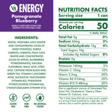 V8 Energy Pomegranate Blueberry Energy Drink, 8 fl oz Can (24 Pack)