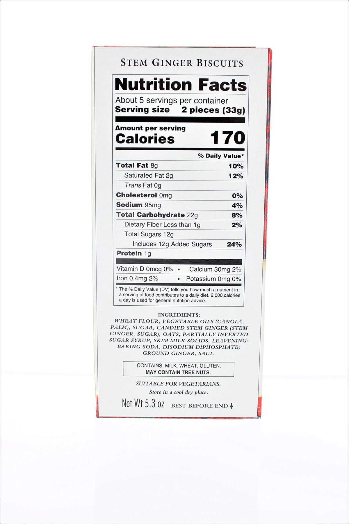 Walkers Stem Ginger Cookies - 5.3 oz - 2 pk