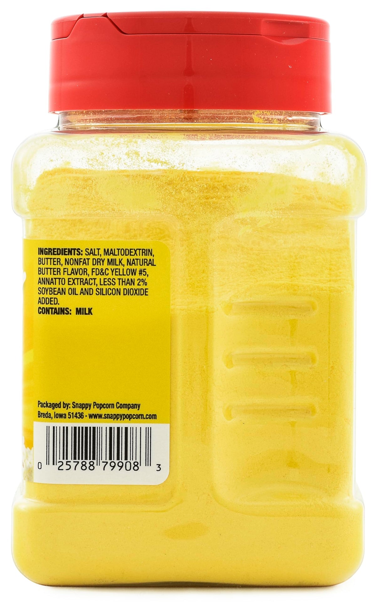 Snappy Butter Popcorn Seasoning, 12 oz, 12-Count Case, Bold Butter and Salt Flavor, No MSG Added