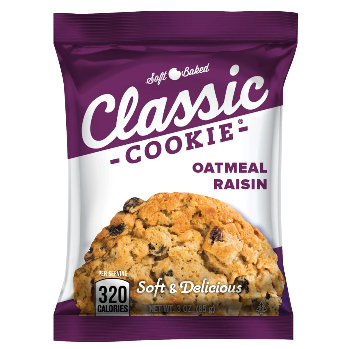 Classic Cookie, Soft Baked Cookie, Oatmeal Raisin 3oz, 1 Cookie