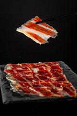 Iberico Ham de Bellota Shoulder (Paleta) Cured for 24 Months, Between 20-25 Servings, 10-12 lbs from Fermin Plus Ham Holder and Iberico Ham Knife