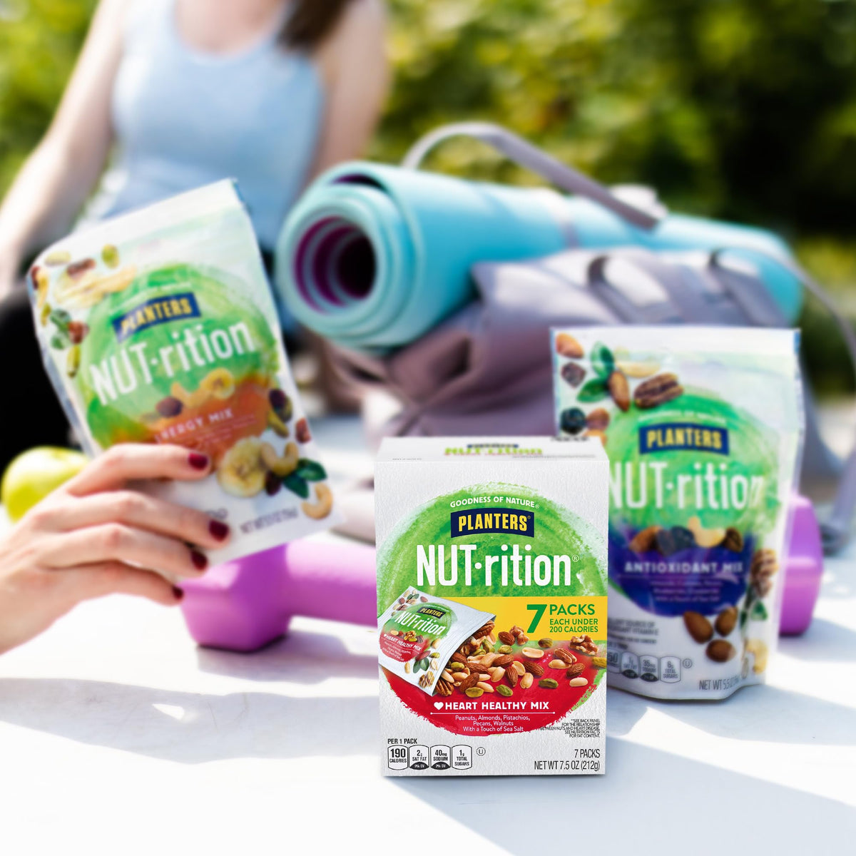 PLANTERS NUT-rition Heart Healthy Nut Mix, Snack Mix, 7.5 oz, 7 Count