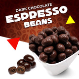 Premium Dark Chocolate Covered Espresso Coffee Beans Candy (2 Pound Bag)