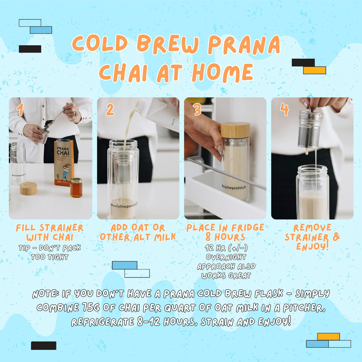 Prana Chai Sugar Free Chai Tea Agave Blend - Vegan Friendly Hand-Blended Natural Australian Loose Leaves, All-Natural Chai -250g