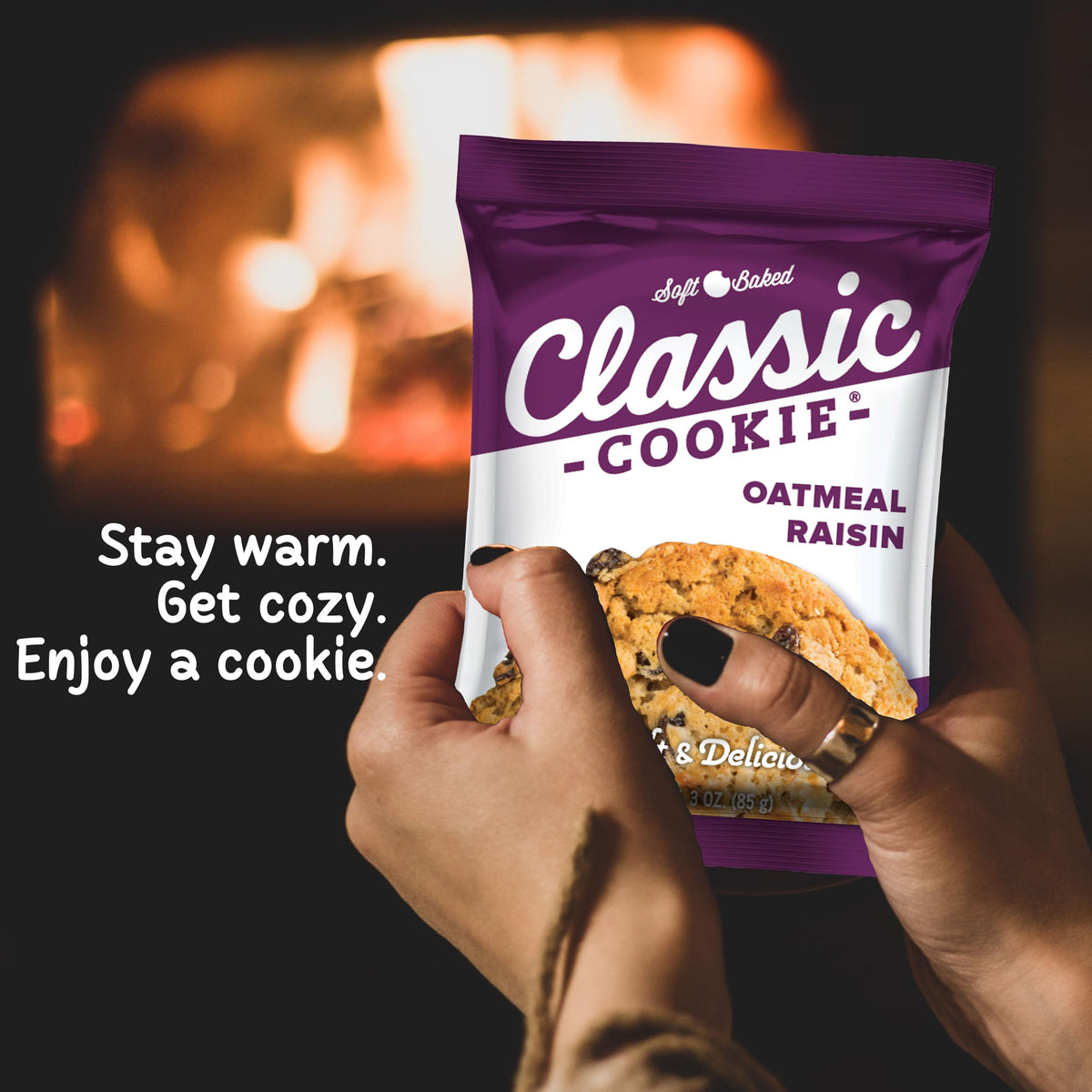 Classic Cookie, Soft Baked Cookie, Oatmeal Raisin 3oz, 1 Cookie
