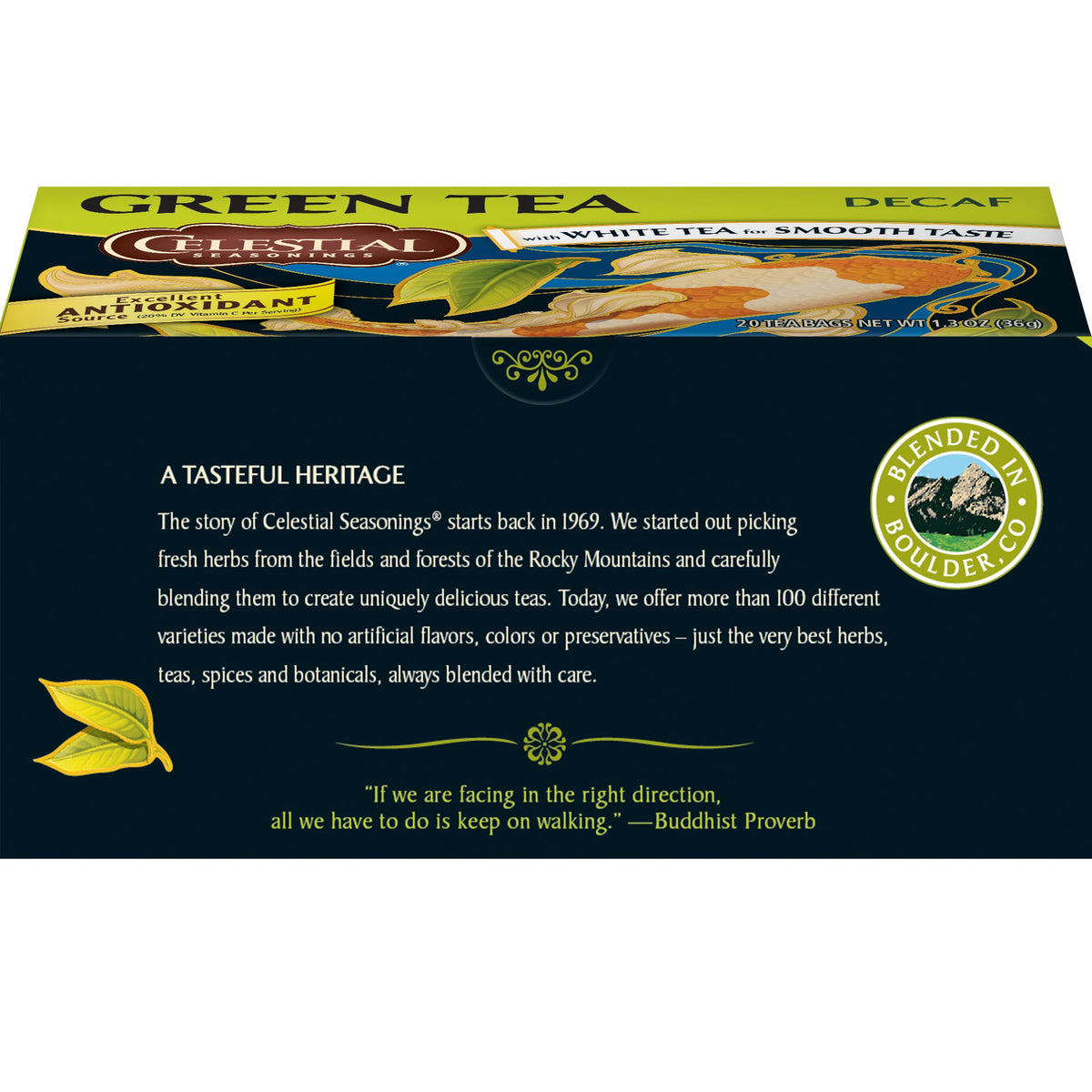 Celestial Seasonings Decaf Green Tea, 20 Count
