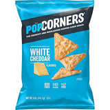 PopCorners Popped Corn Snack Chips, White Cheddar, 5 Oz