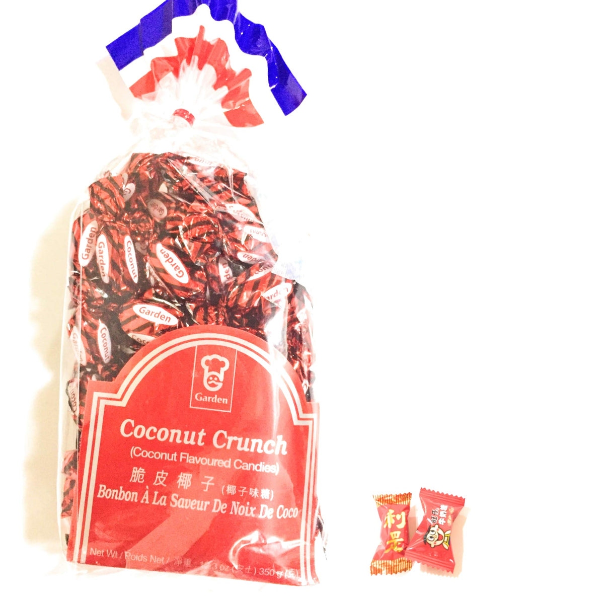 Garden Coconut Crunch Candies And 1 Hot-Kid Milk Chewy Candy 1 Strawberry Crunch Candy