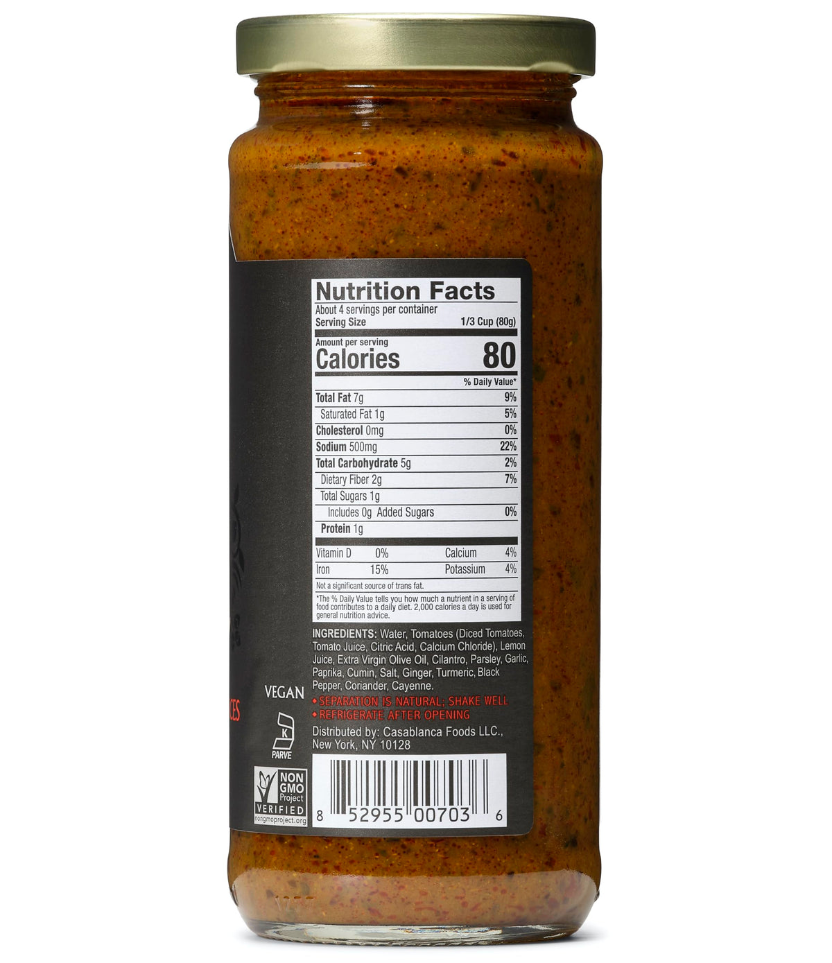 Mina Tagine Moroccan Fish Simmer Sauce Sauce, 12 oz - Tomato, Herbs & Spices, Moroccan Chermoula Sauce, Made with Lemon & Olive Oil, Tagine Seasoning