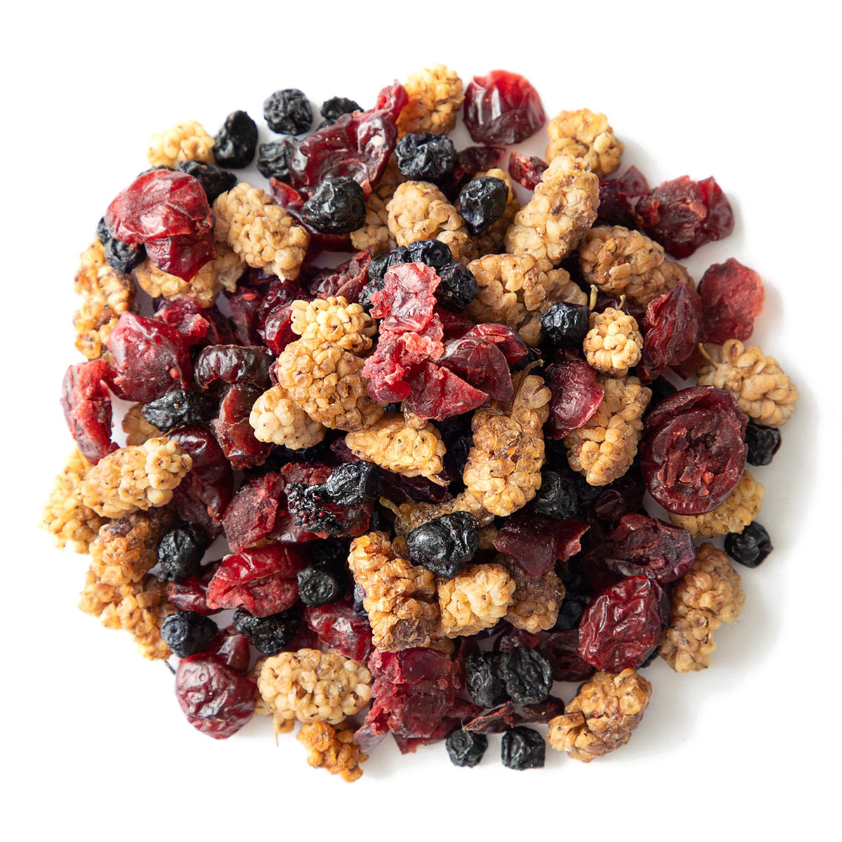 Food to Live Organic Delicious Berries Mix, 4 Pounds - A Blend of Non-GMO Dried Blueberries, Cranberries, and White Mulberries Gently Infused