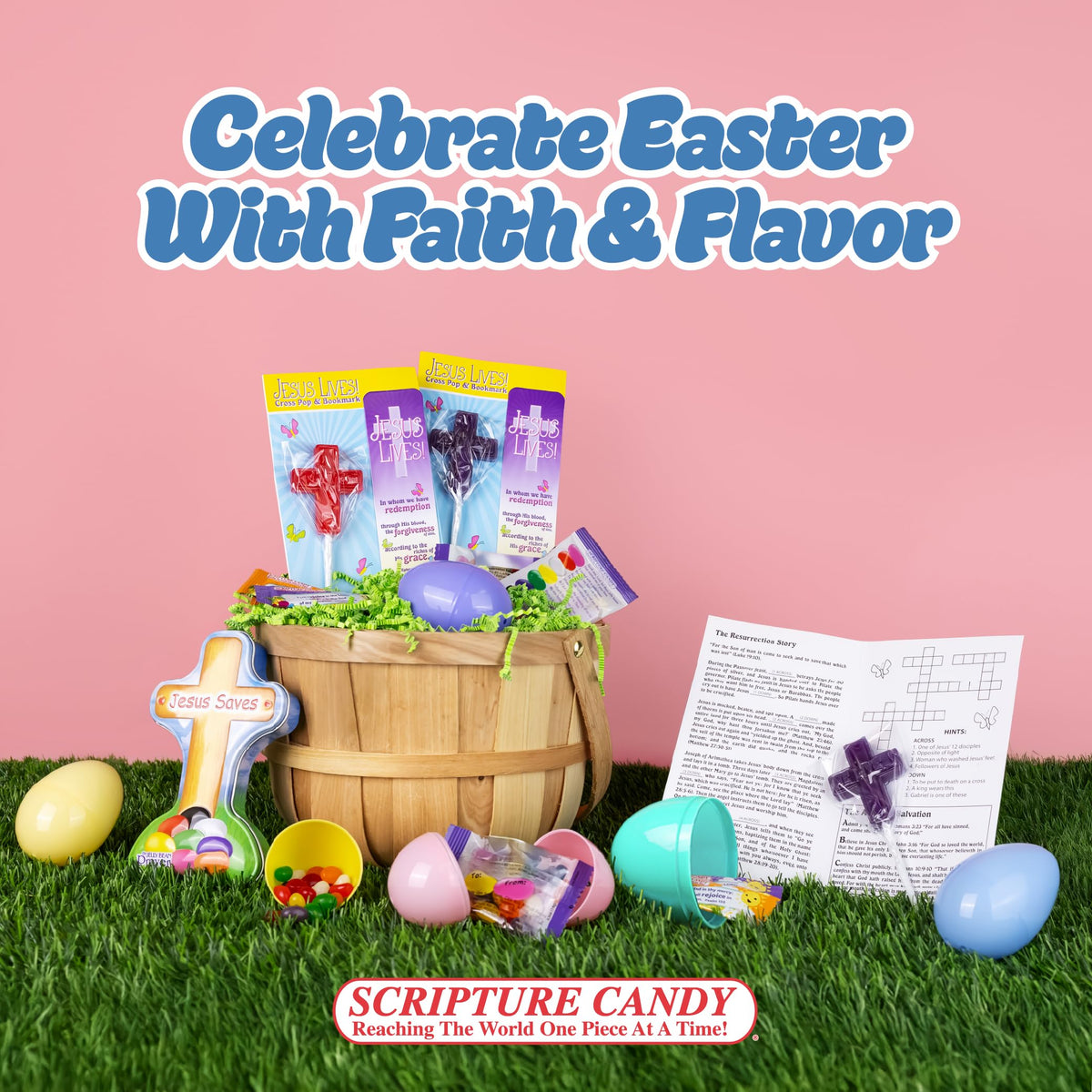 Scripture Candy, Faith Pops Individually Wrapped Lollipop Bag 6.3 Ounce, 20 Pieces