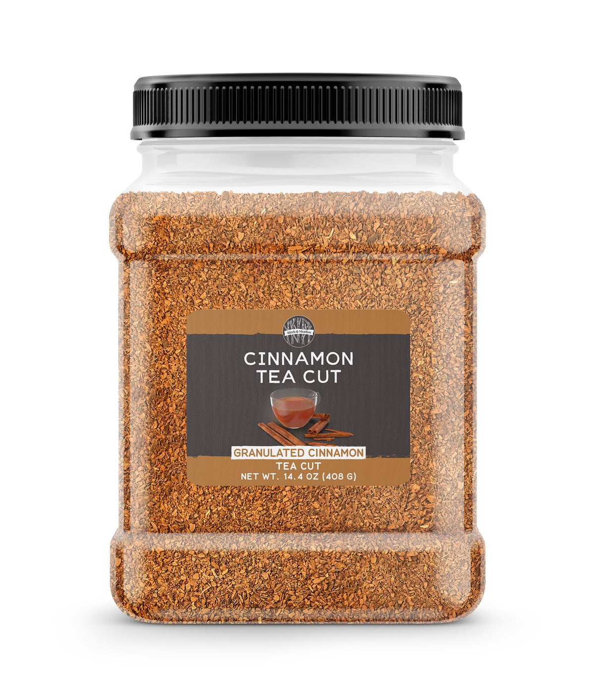 Birch & Meadow Granulated Cinnamon, 14.4 oz, Tea Cut, Drinks, Sweet & Aromatic