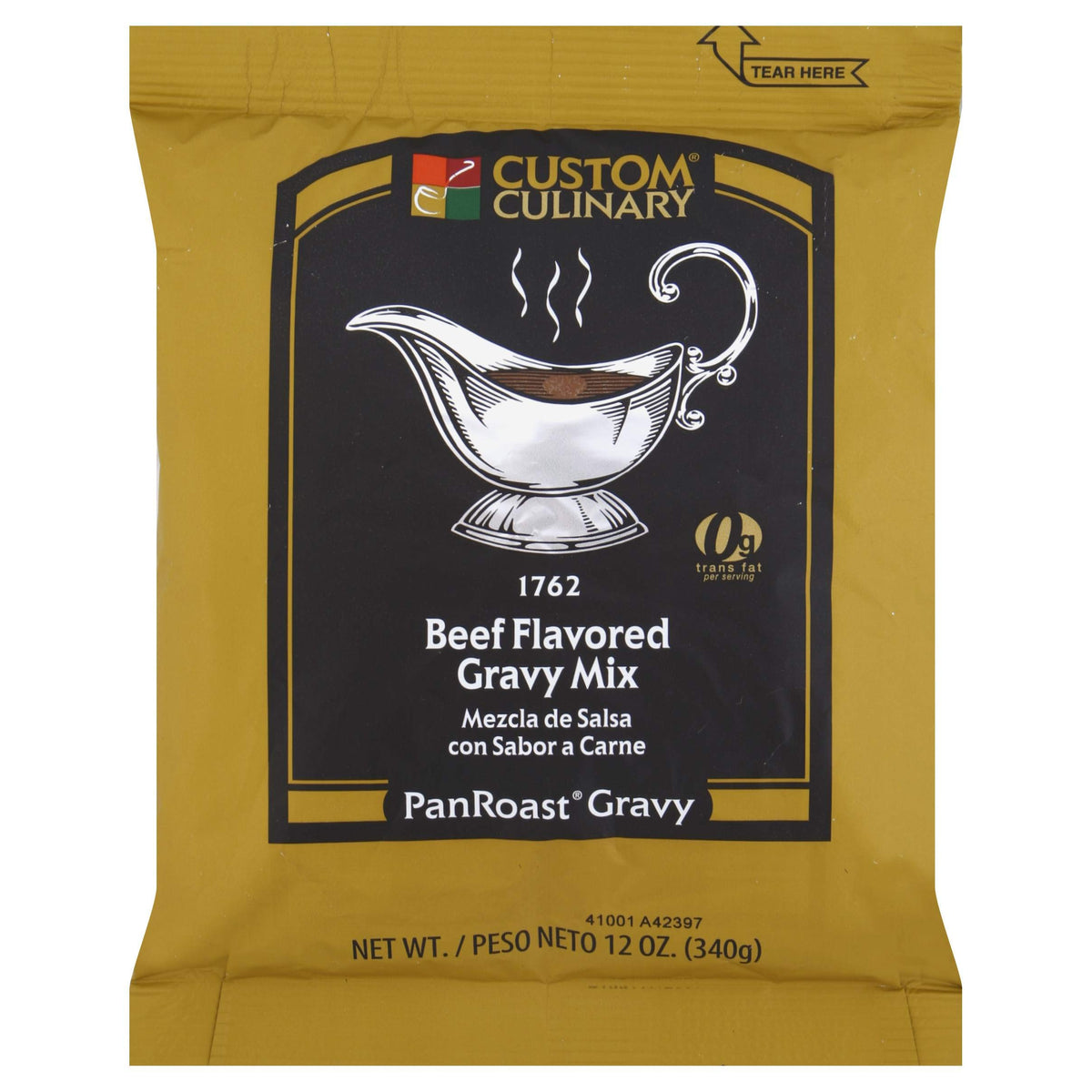 Custom Culinary PanRoast Beef Flavored Gravy Mix, 12 Ounce -- 8 per case.