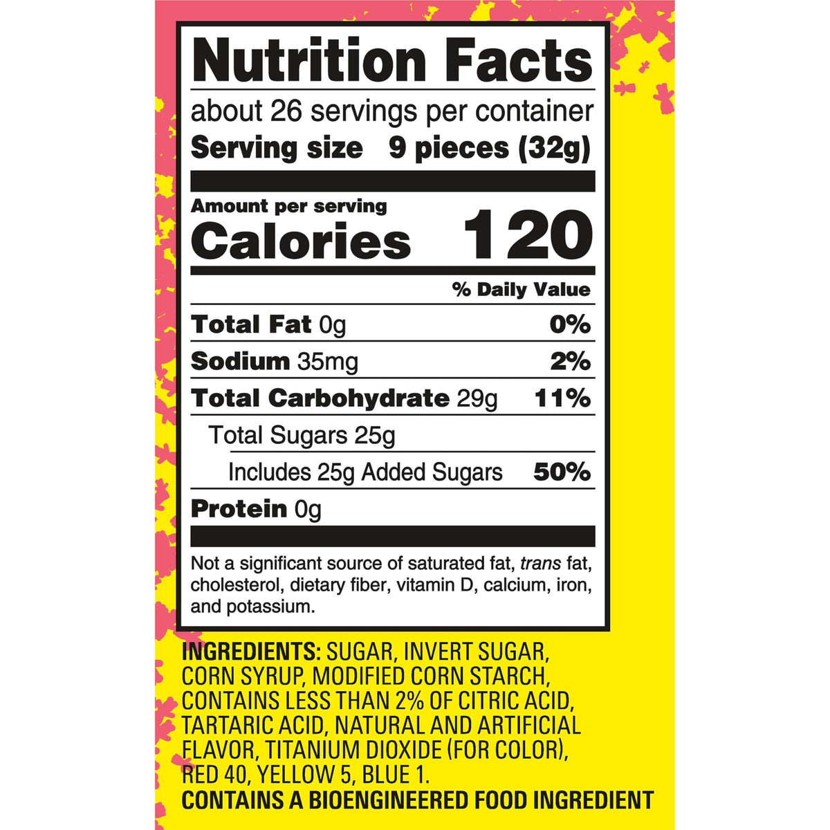 SOUR PATCH KIDS Watermelon Soft & Chewy Gummy Candy, Family Size, Bulk Candy, 1.8 lb