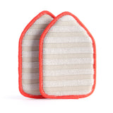 Moku Home Replacement Microfiber Pad for Moku Home Extendable Tub Tile Shower Scrubber for Cleaning Non-Scratch (2X Microfiber Pad Red)