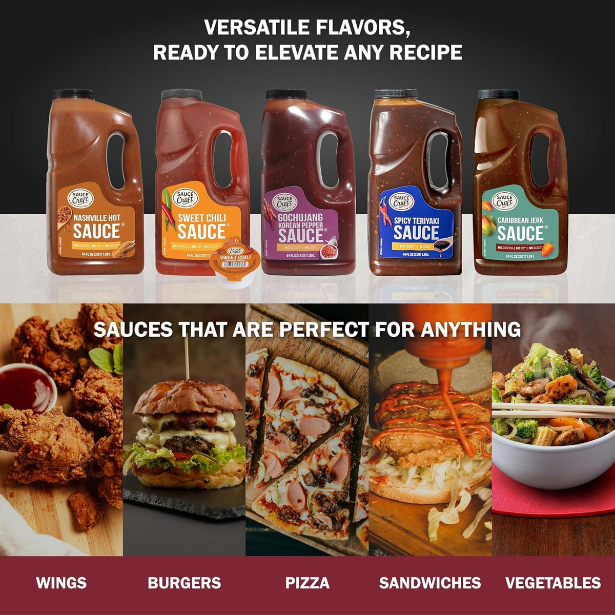 Sauce Craft Hot Honey, Back-of-House Ease for Quick Service Kitchens, Versatile Drizzle for Breakfast to Dessert, 0.5 Gallon