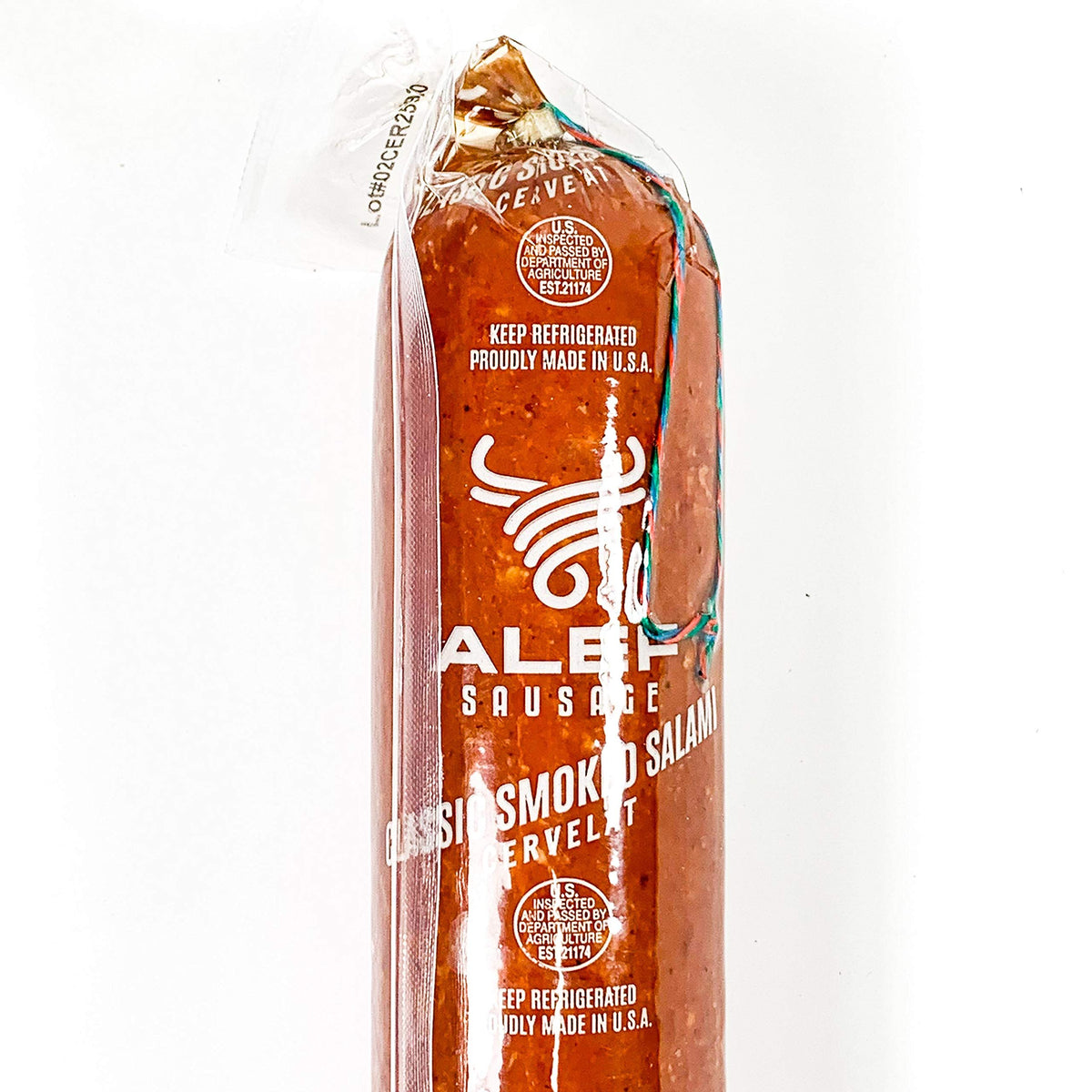 Classic Smoked Salami, Beef & Pork Cervelat Sausage 1.4 lb