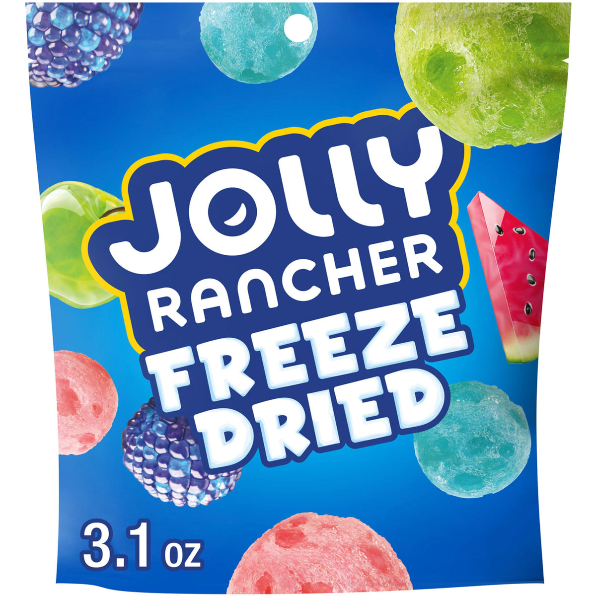 Jolly Rancher, Freeze Dried Original Fruit Flavored Candy Bag, 3.1 Ounce