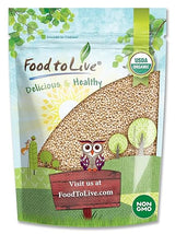 Food to Live Organic Puffed Quinoa, 2 Ounces - Crispy White Quinoa Pop. Non-GMO, Vegan, Kosher, Bulk. Perfect for Breakfast Cereal, Baking, Salads, and Snacks