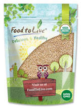 Food to Live Organic Puffed Quinoa, 2 Ounces - Crispy White Quinoa Pop. Non-GMO, Vegan, Kosher, Bulk. Perfect for Breakfast Cereal, Baking, Salads, and Snacks