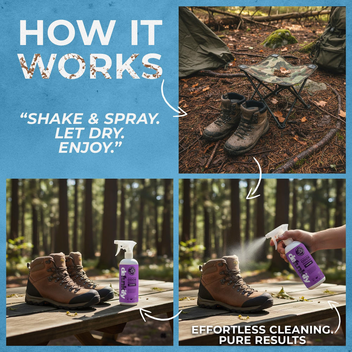 Fabric Freshener Spray, 32oz. 'Lavender' Odor Remover Spray. Shoe Deodorizer, Carpet Deodorizer, Odor Eliminator for Strong Odors Cleaning Supplies