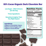 Pascha Dark Chocolate, Organic, 85% Cacao 2.82 oz (Pack of 10)