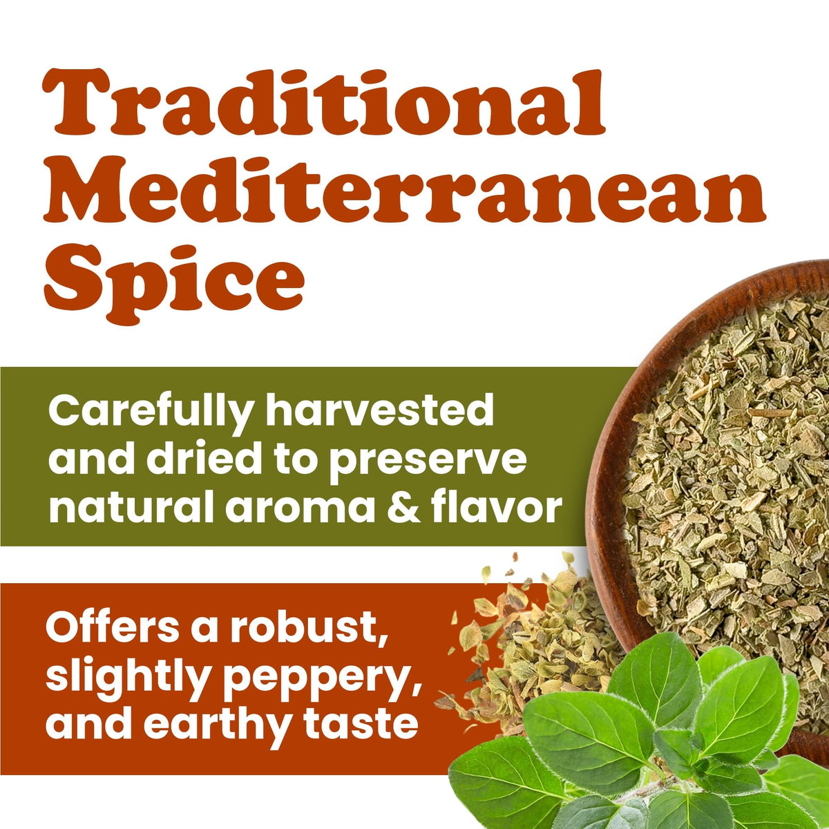 Food to Live Oregano, 4 Ounces - Whole Dried Leaves for Cooking and Baking. Traditional Mediterranean Spices. Vegan, Kosher, Bulk
