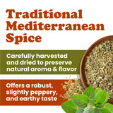 Food to Live Oregano, 4 Ounces - Whole Dried Leaves for Cooking and Baking. Traditional Mediterranean Spices. Vegan, Kosher, Bulk