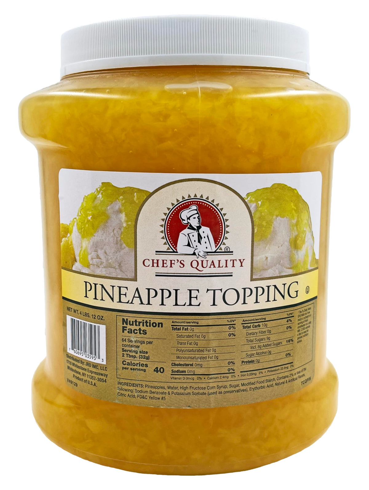 Pineapple Ice Cream Topping 5 Pounds