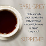 Rishi Tea Earl Grey Supreme Tea - Organic, Caffeinated Loose Leaf Tea with Bergamot Oil and Top Grade Yunnan Black Tea - 4 Ounces, 12+ Servings