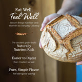 Jovial Organic Einkorn Whole Wheat Flour - Bread Baking Flour for Sourdough, High Protein, Non-GMO, Organic Pizza & Pasta Flour, European Italian