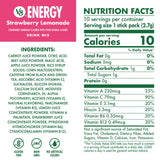V8 Energy Strawberry Lemonade Energy Drink Powder, .10 oz Packet (120 Count)