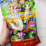 Super Mario Candy Filled Easter Eggs, Assorted Fruit Chews Inside, Perfect for Hunts or Basket Stuffers, 12 Total