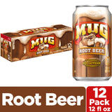 Mug Root Beer, 12 Fl Oz Cans (Pack of 12)