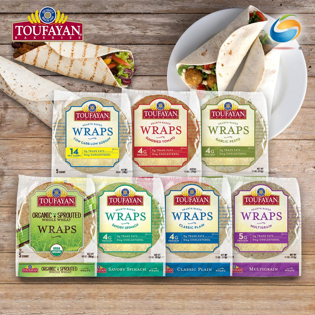 Toufayan "Sundried Tomato" Wraps (2 Pack)