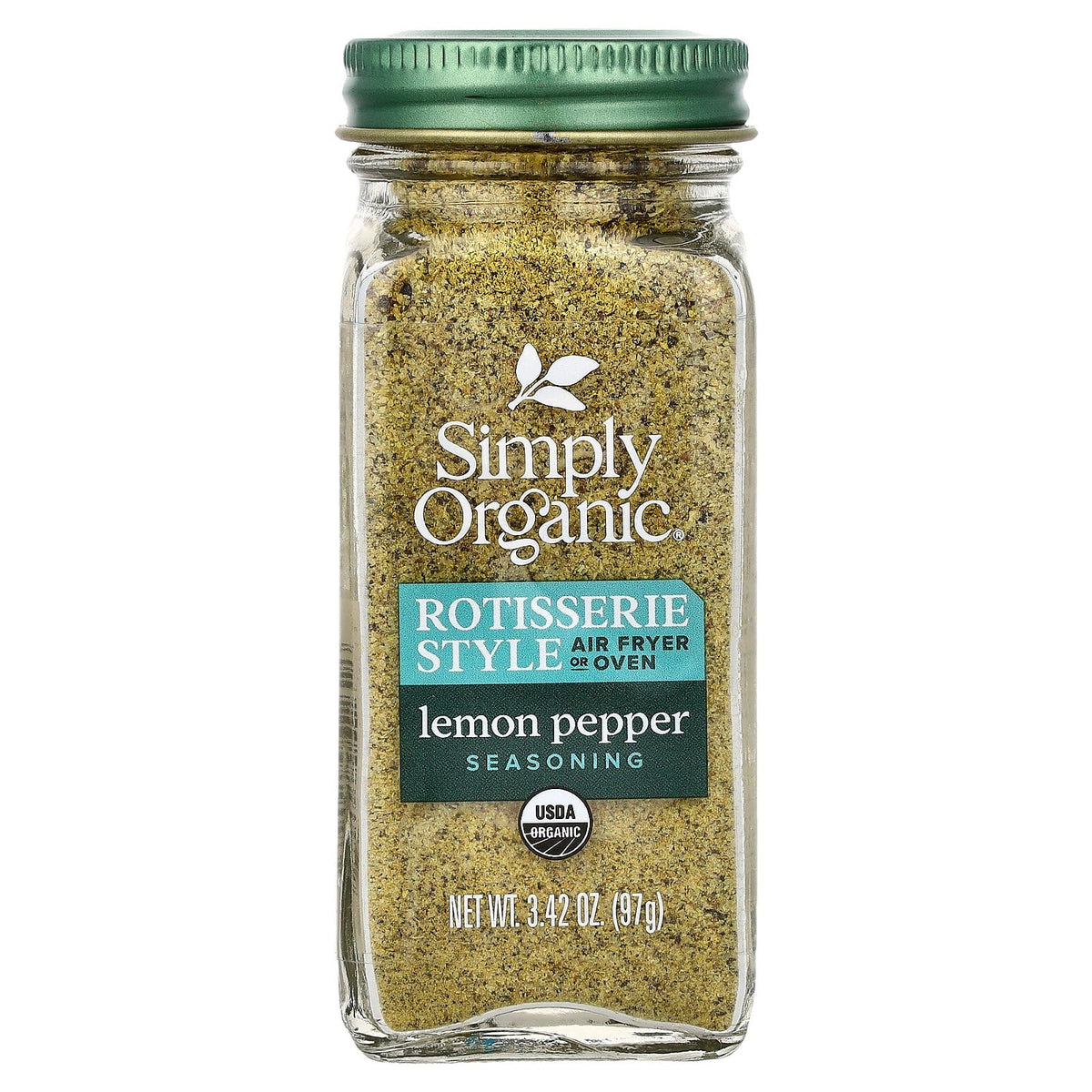 Simply Organic Organic Lemon Pepper Rotisserie Style Seasoning, 3.42 OZ